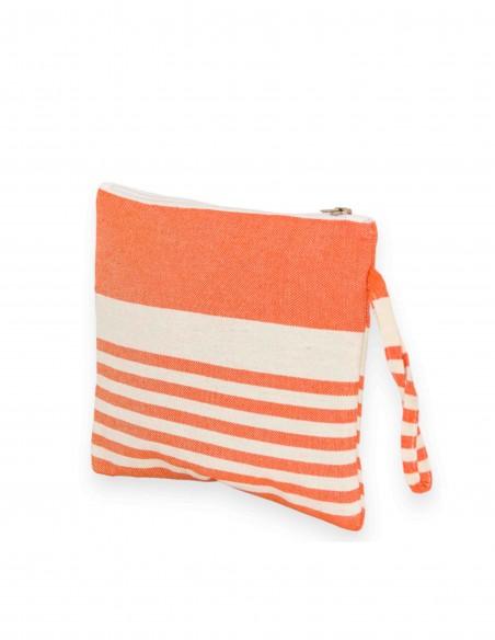 NECESER MONEDERO CON ASA NARANJA CRUDO