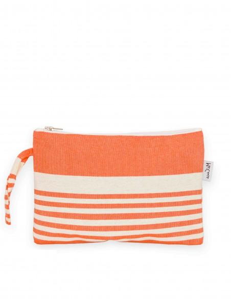 NECESER MONEDERO CON ASA NARANJA CRUDO