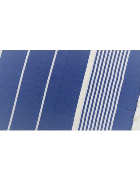 FOUTA TOALLA PAREO 2X2M AZUL REY BLANCO 