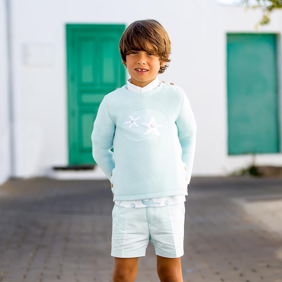 Short aguamarina Niño de Kids Chocolate