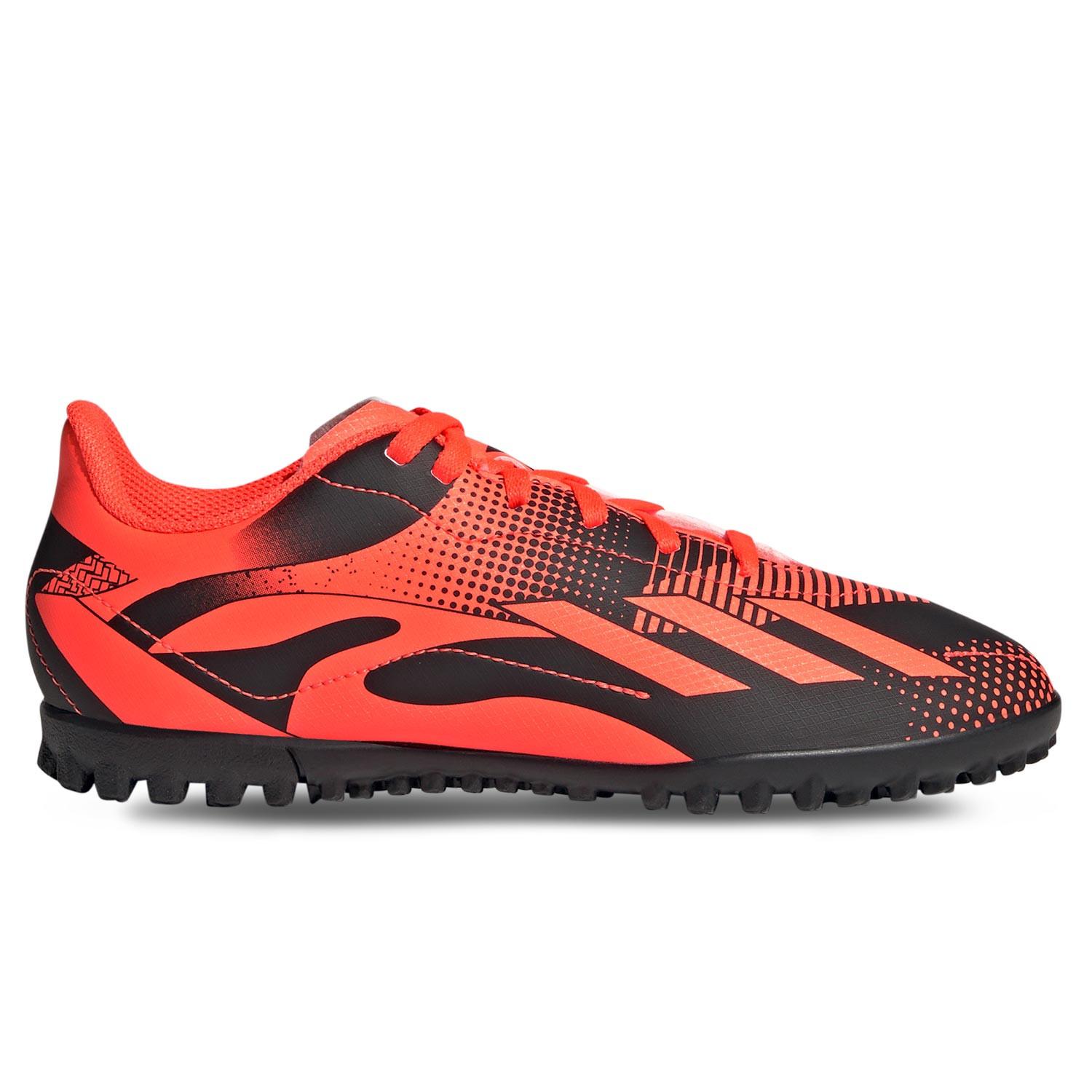 Bota Fútbol Adidas Multitacos Messi Niño X Speedportal Naranja/Negro