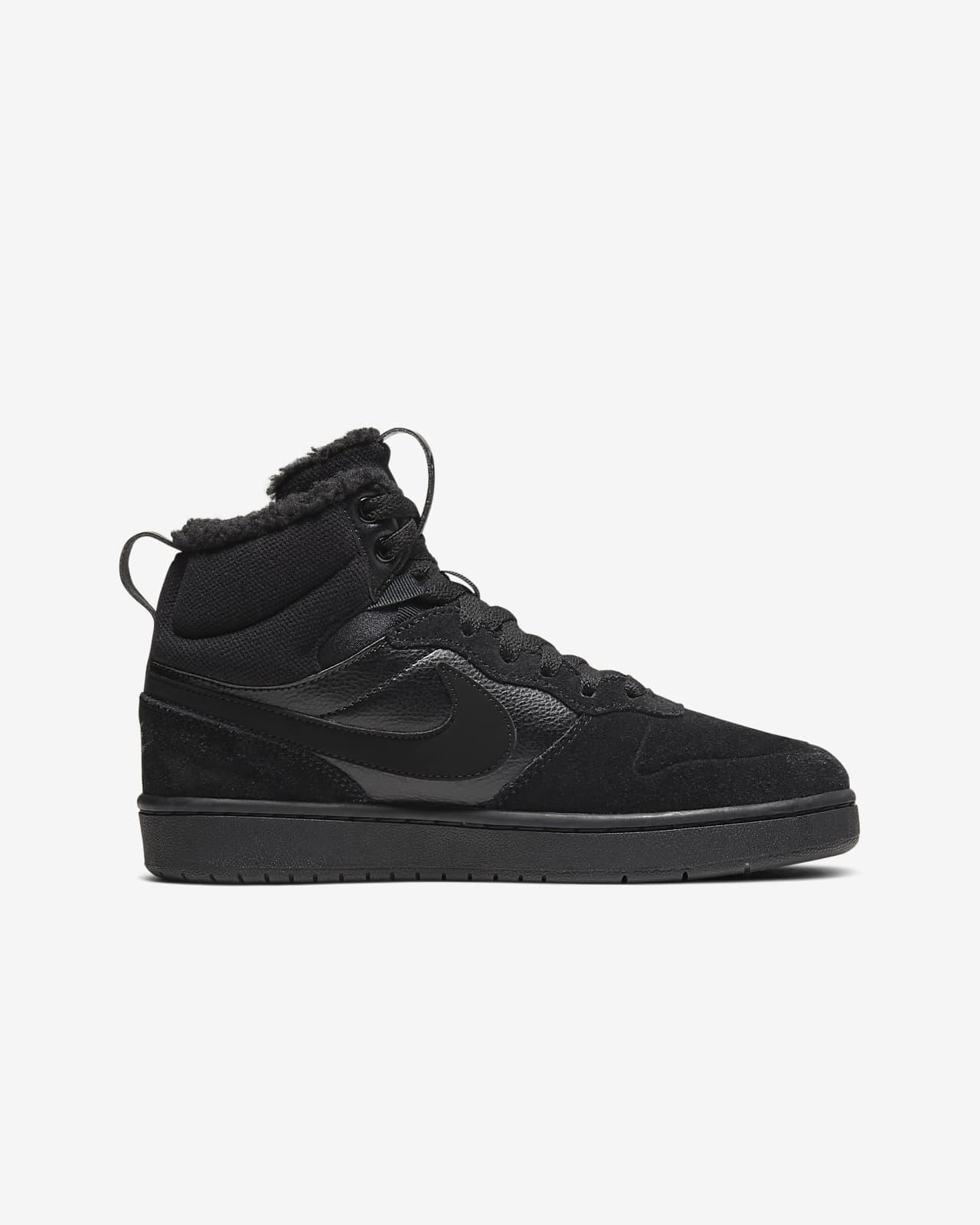 BOTA NIKE PIEL COURT BOROUGH NEGRA FORRADA NIÑO Deportes Trainer