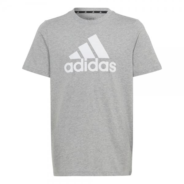 Camiseta Adidas Algodón Niño Big Logo Gris