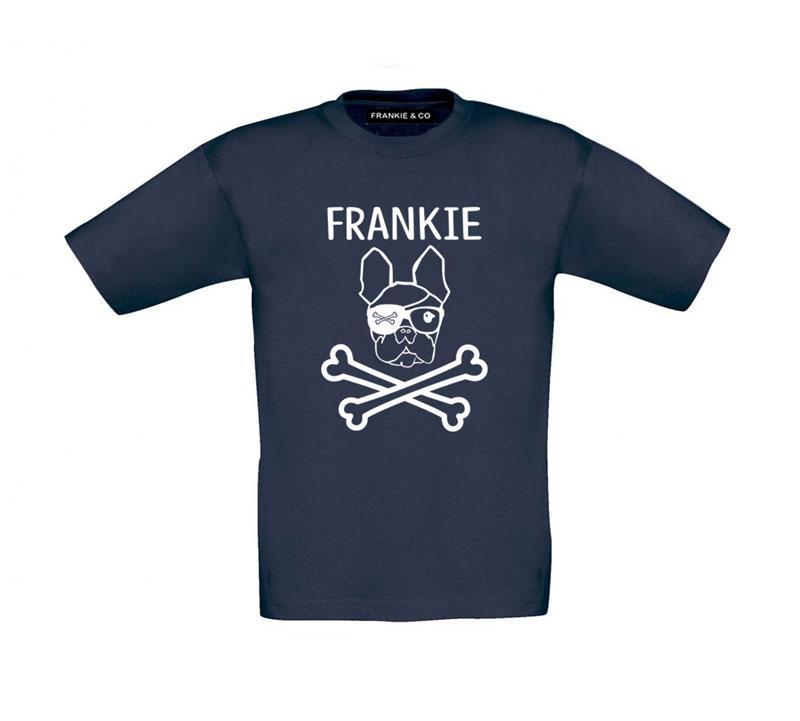 Camiseta Frankie & Co Skull Marino Niño