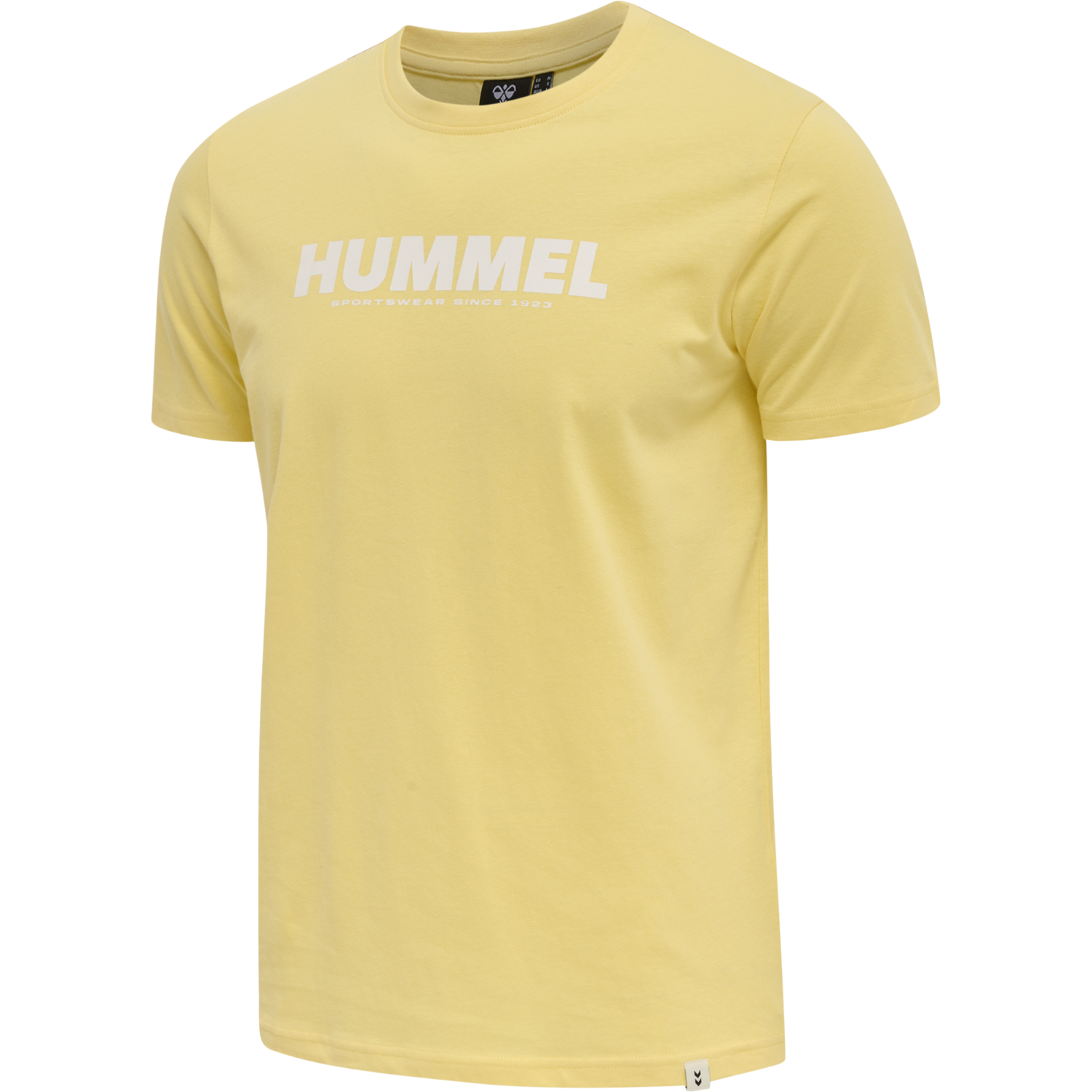 Camiseta Hummel Legacy Short Sleeved Algodón Amarilla Hombre