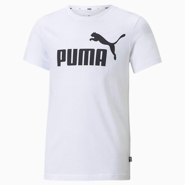 Camiseta Puma Niño Logo Algodón Blanco/Negro