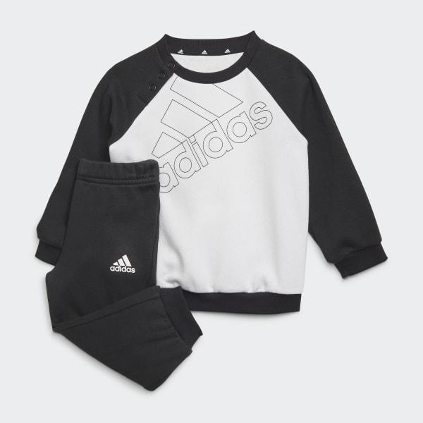 Chándal Adidas Algodón Big Logo Fleece Algodón Negro/Blanco Bebé
