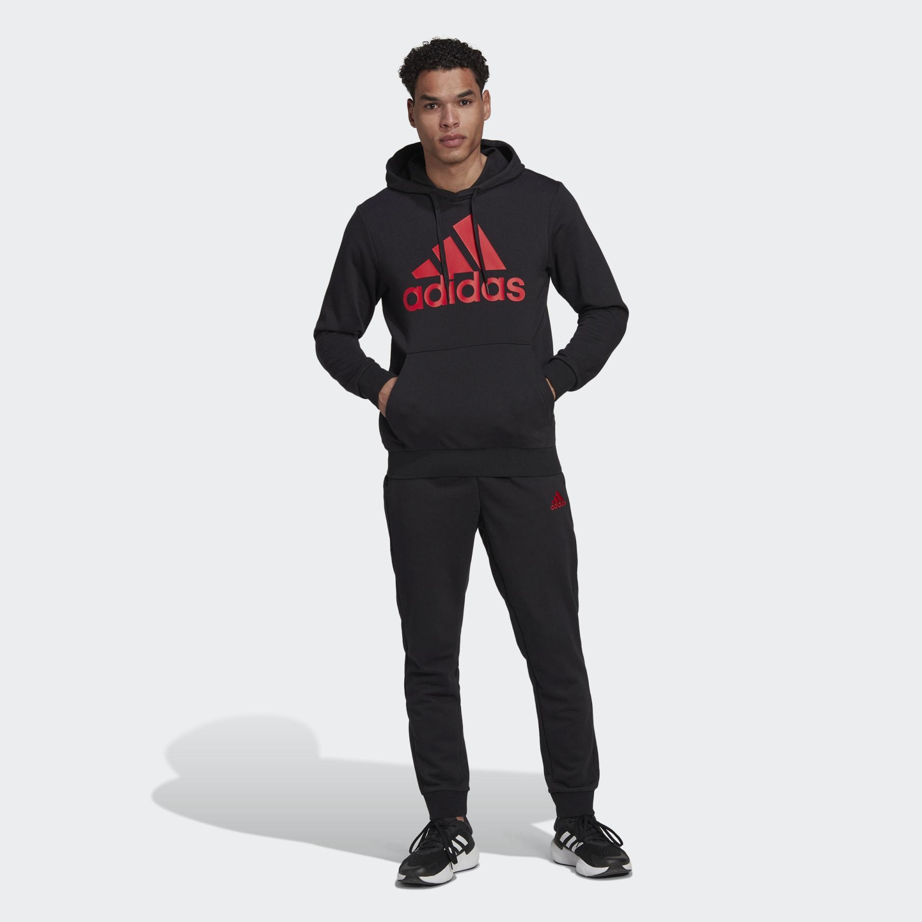 Chándas Adidas Essentials Big Logo Algodón Negro/Rojo Hombre