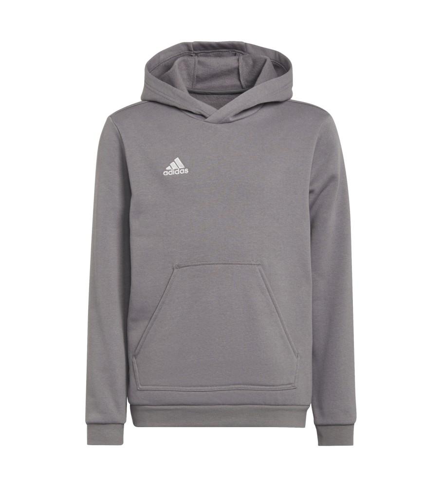 Sudadera Adidas Entrada 22 Capucha Algodón Gris Niño y Niña