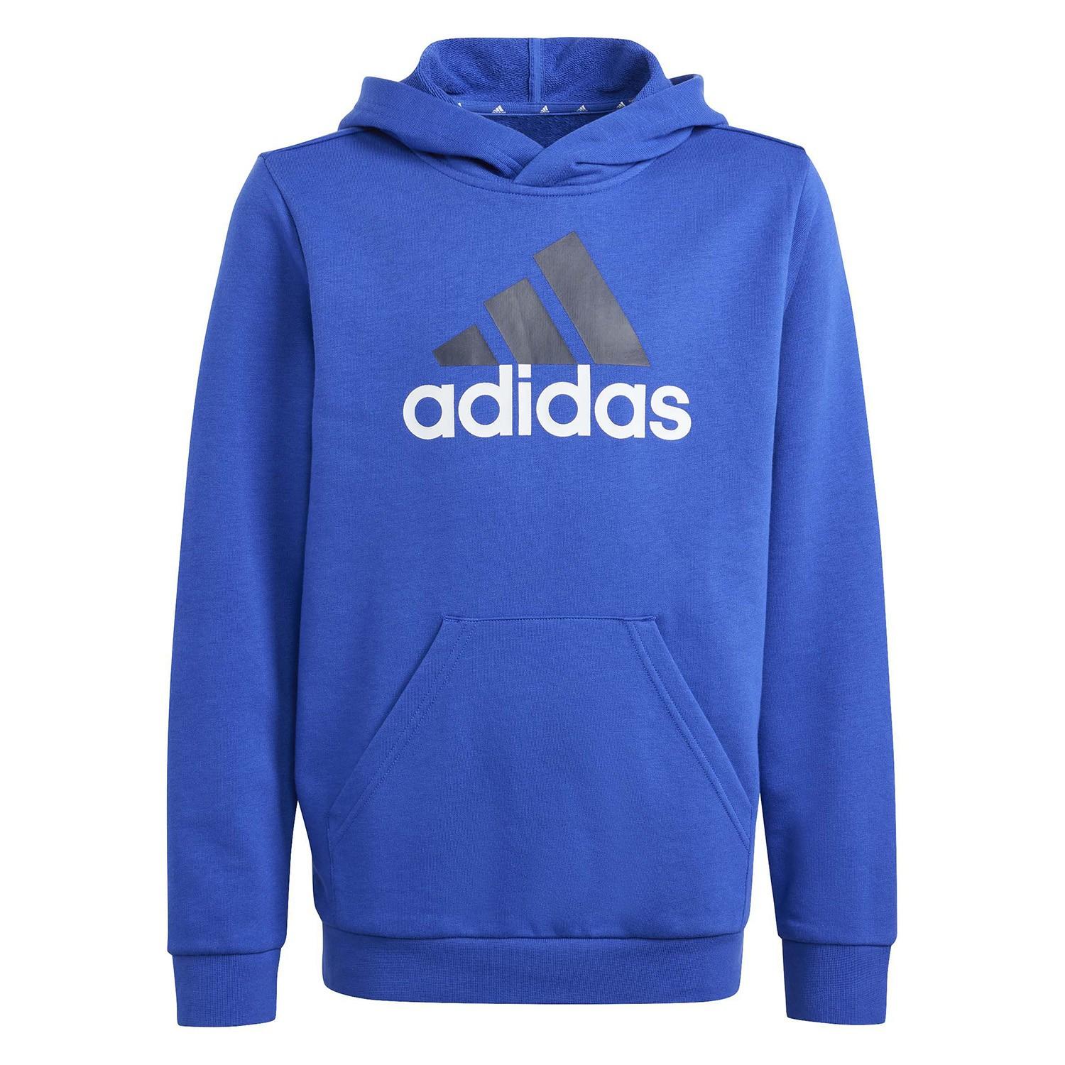Sudadera Adidas Niño Algodón Capucha Big Logo Azul Royal