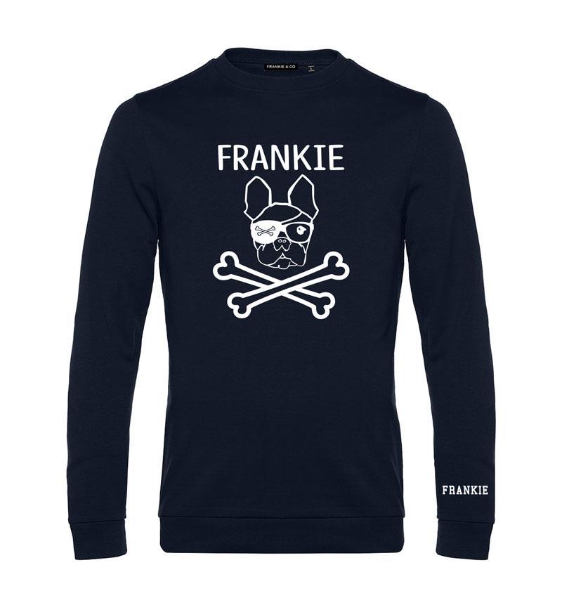 Sudadera Frankie & Co Frankie Skull Algodón Marino Hombre