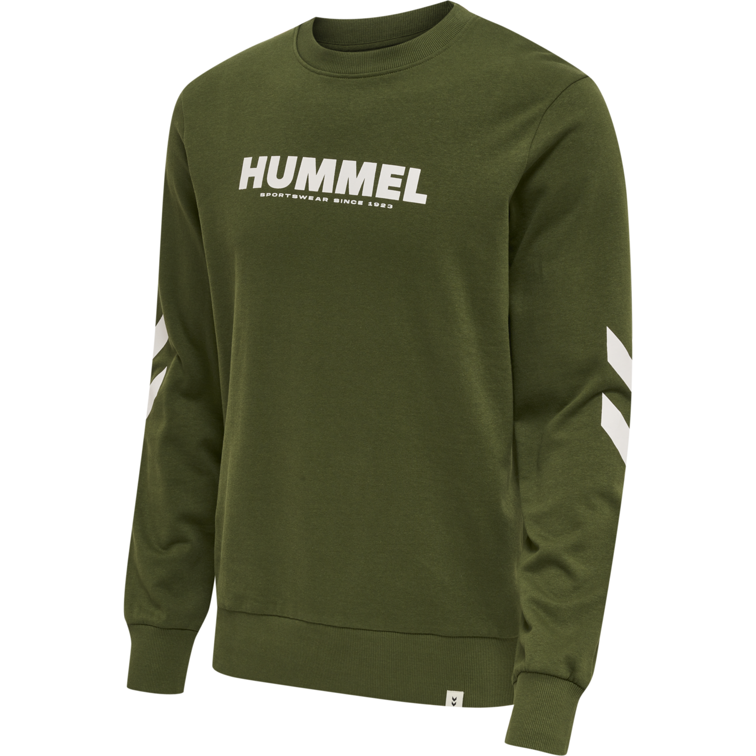 Sudadera Hummel Legacy Sweatshirt Algodón Khaky/Blanco Hombre y Mujer