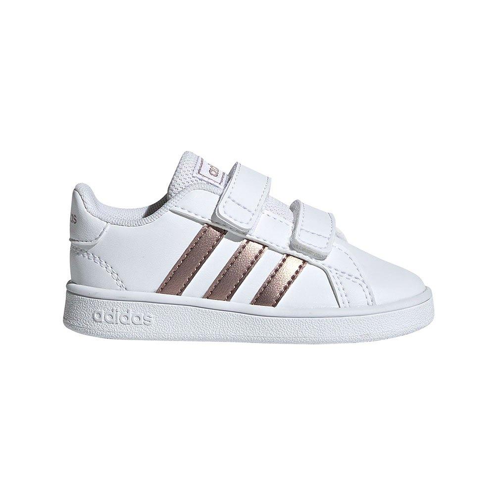 Zapatilla Adidas Bebé Peil Grand Court Blanco/Oro