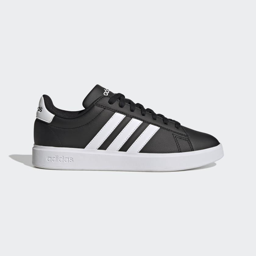 Zapatilla Adidas Piel Grand Court Negro/Blanco