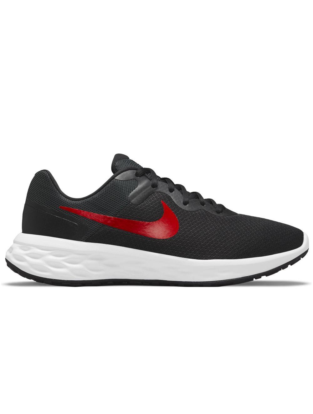 Zapatilla Nike Running Revolution 6 Negro/Rojo Hombre