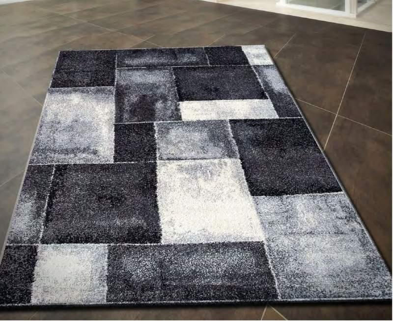 alfombra frisse estampada en líneas y cuadros y seis medidas diferentes