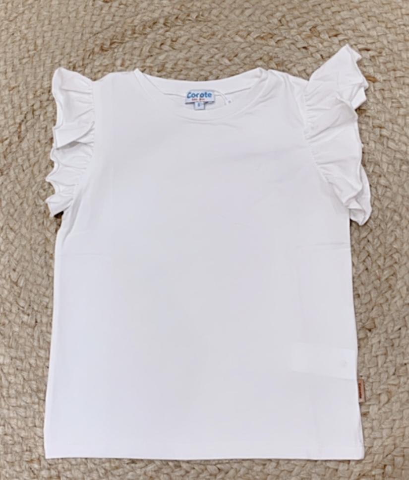 Camiseta Lisa Niña Blanco