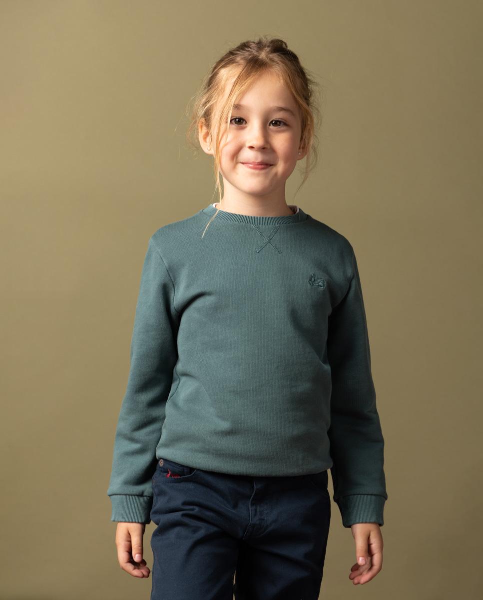 Sudadera verde botella store