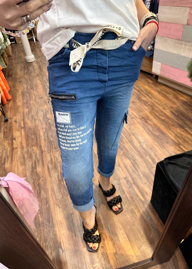 PANTALON VAQUERO PAÑUELO