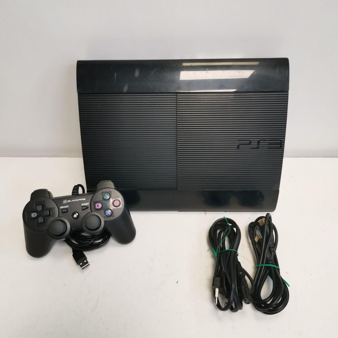 PS3 SUPER SLIM 80GB (NEGRA) MANDO CON CABLE COMPATIBLE