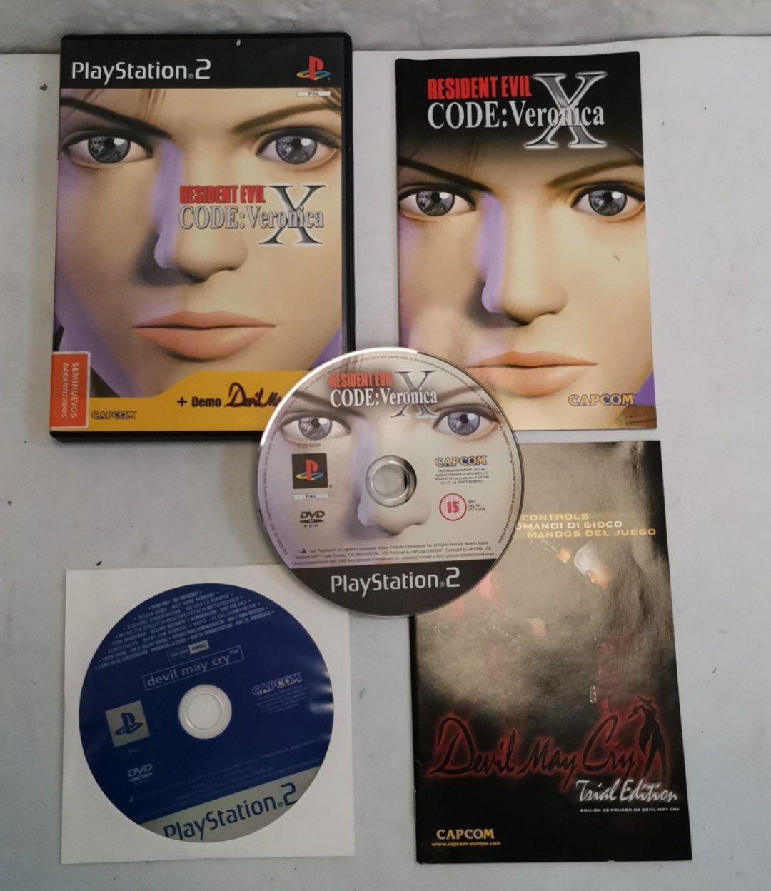RESIDENT EVIL CODE VERONICA + DEMO DEVIL MAY CRY