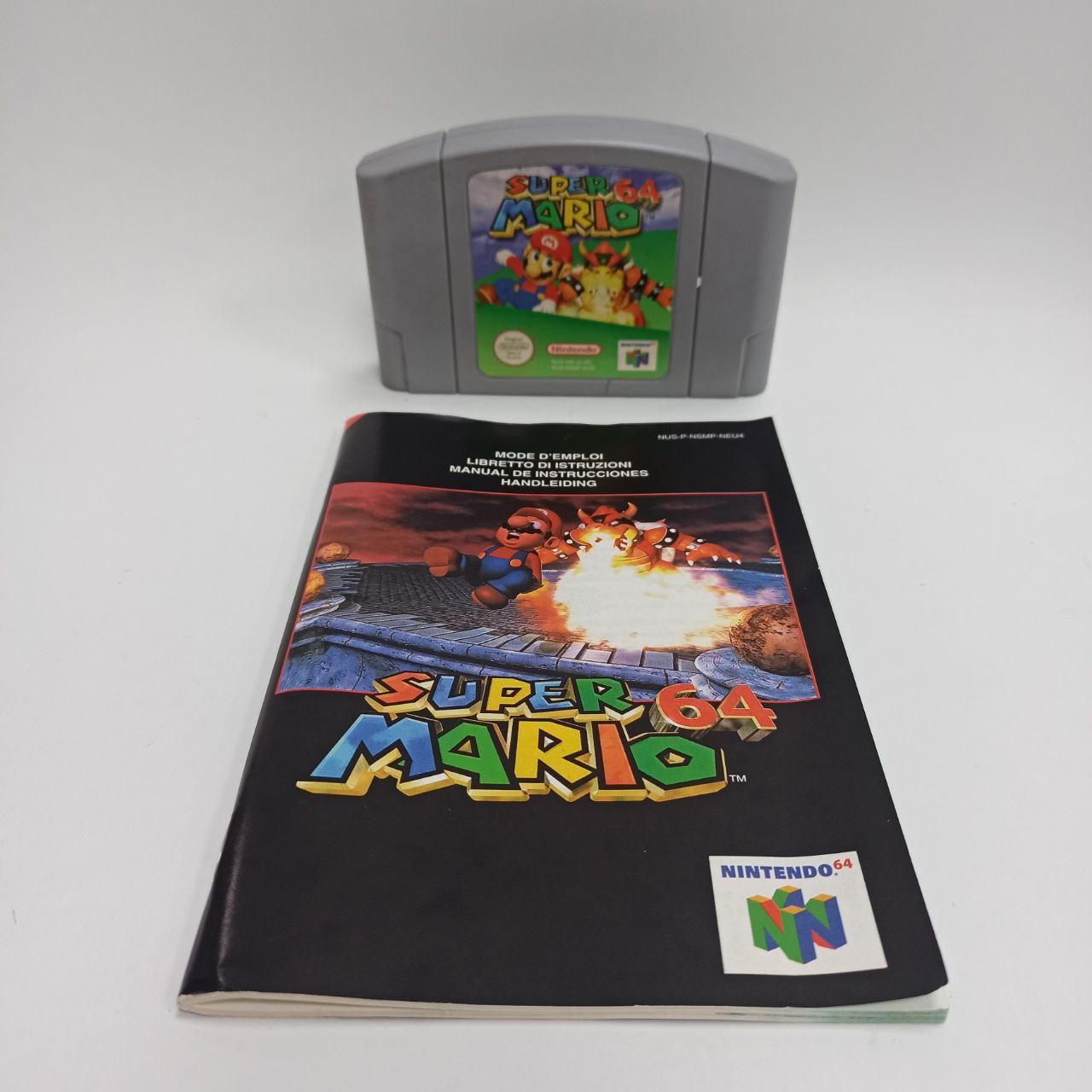 SUPER MARIO 64 (CARTUCHO + MANUAL)