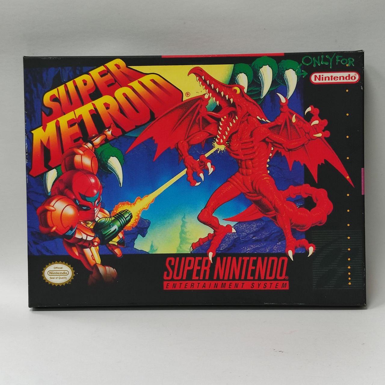 LIENZO SUPER METROID SUPER NINTENDO - 30X40CM