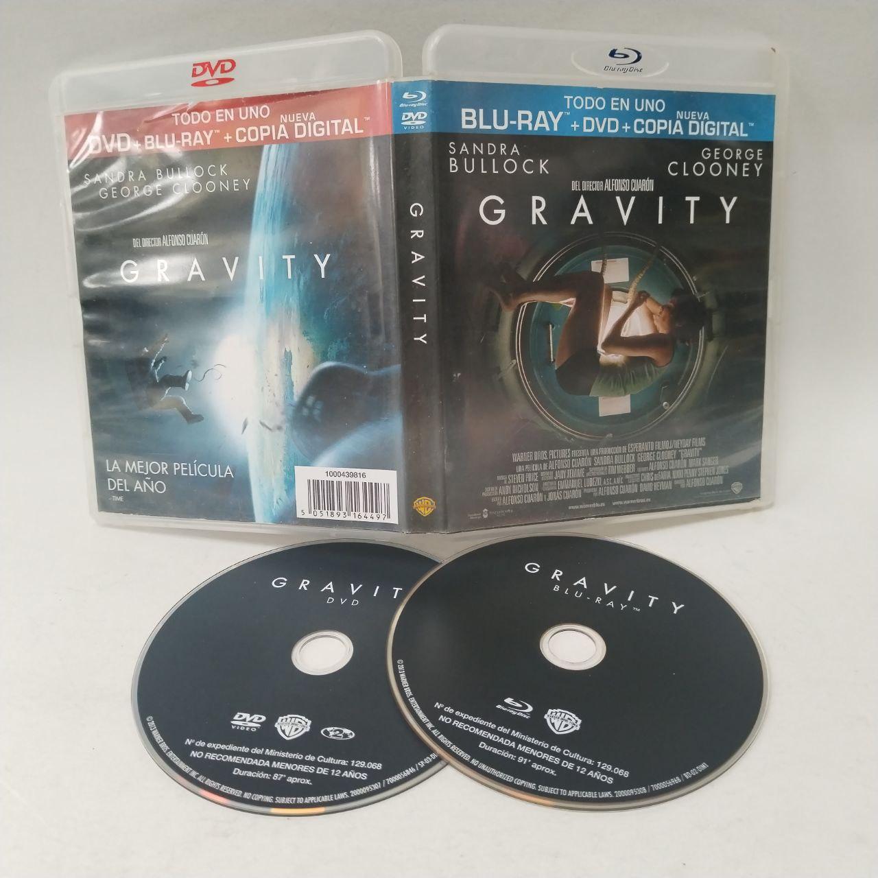 GRAVITY - BLURAY + DVD