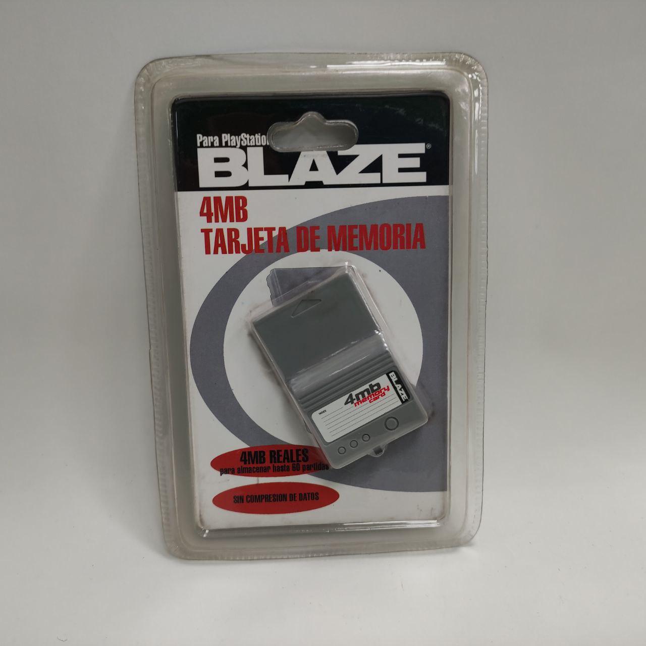 MEMORY CARD PS1 4MB BLAZE GRIS (COMPATIBLE) (PRECINTADA EN BLISTER)