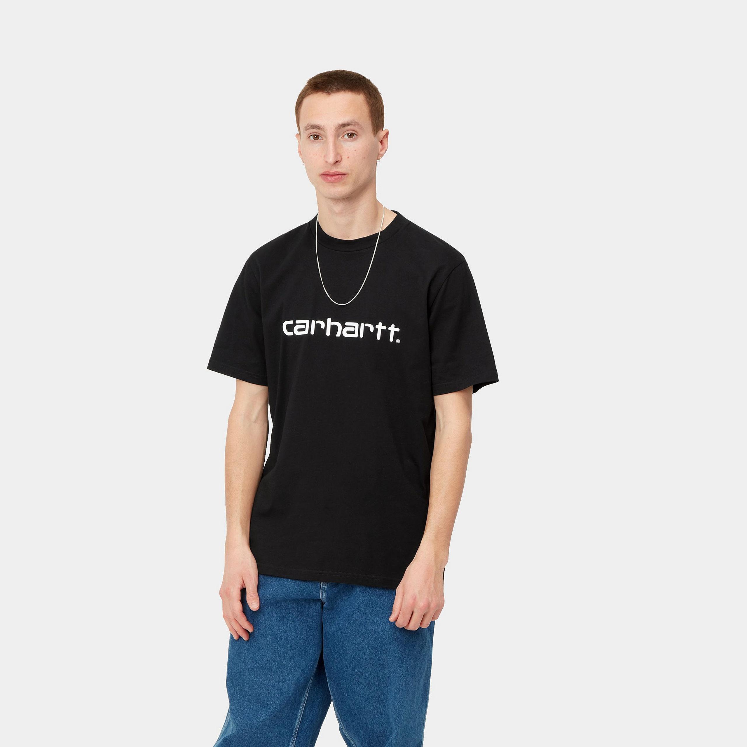 S/S Script T-Shirt Black / White CARHARTT