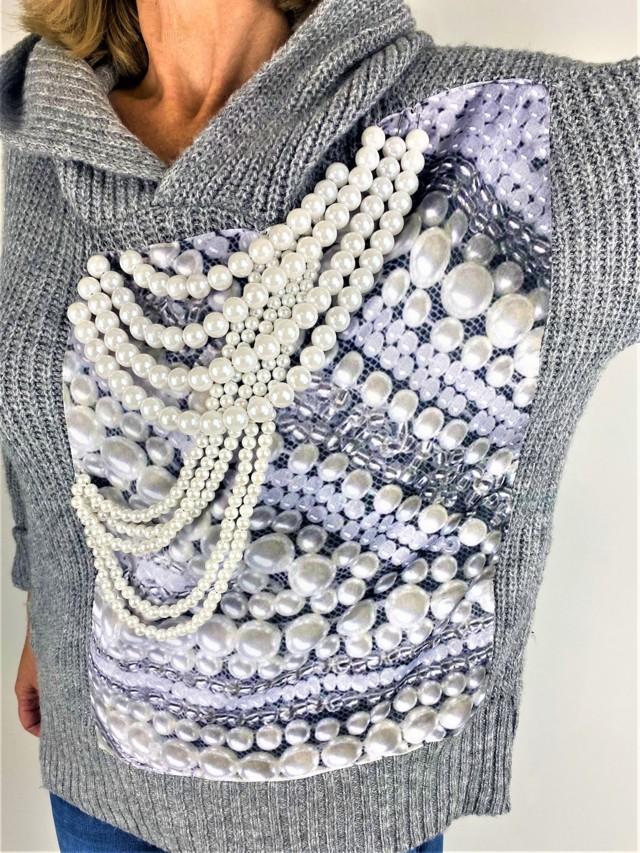 Jersey con collares de perlas tosnac.com