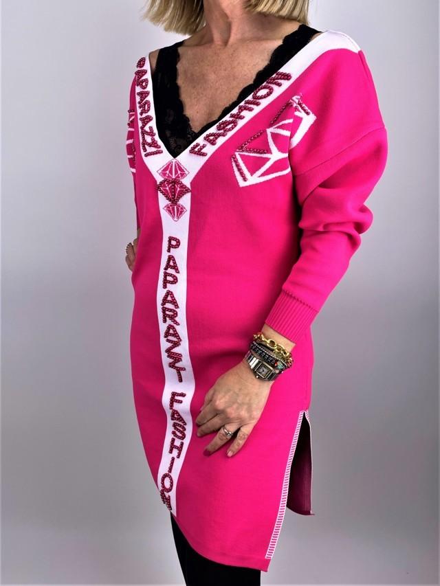 vestido punto paloma paparazzi fashion tosnac.com