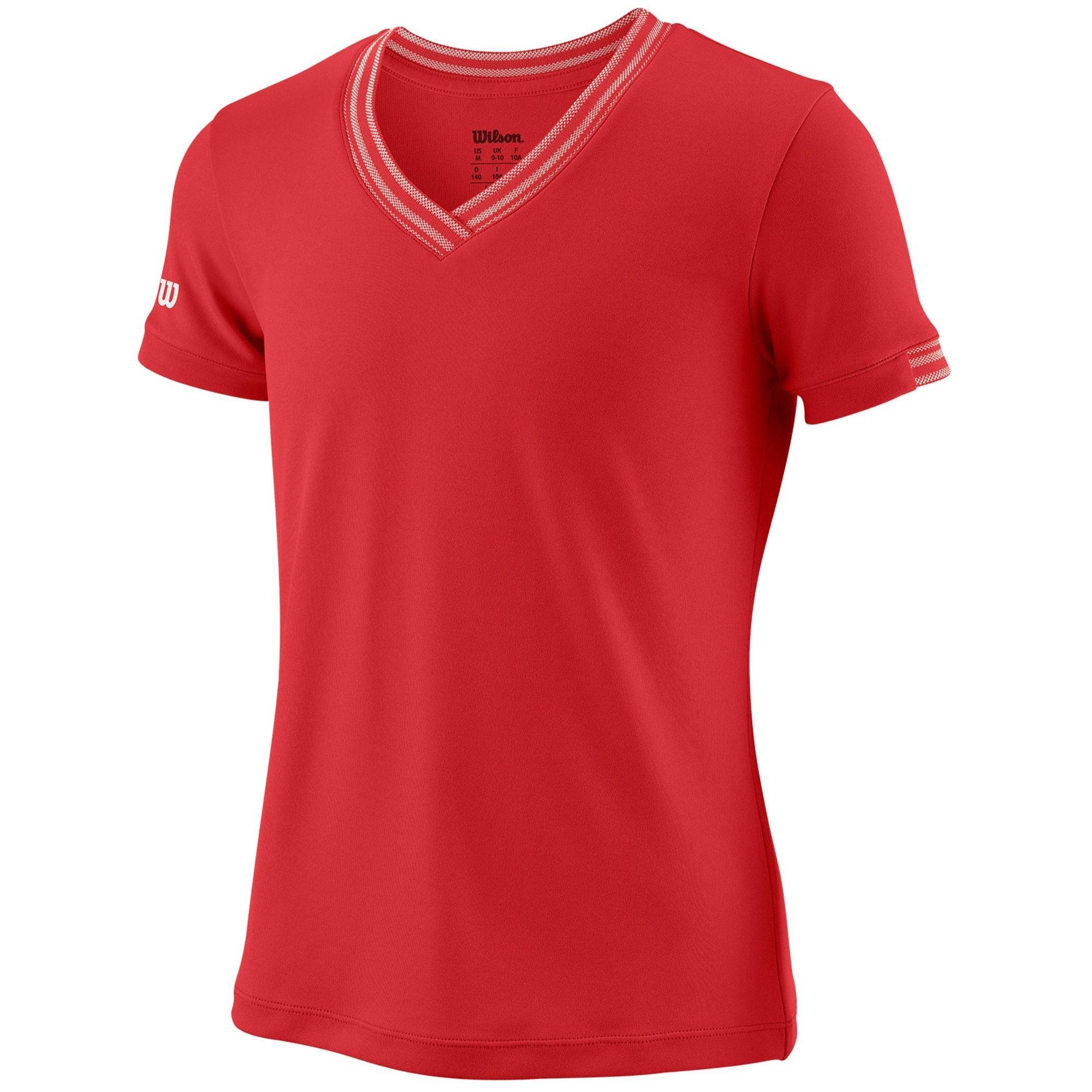 Camiseta Wilson Team Junior roja 