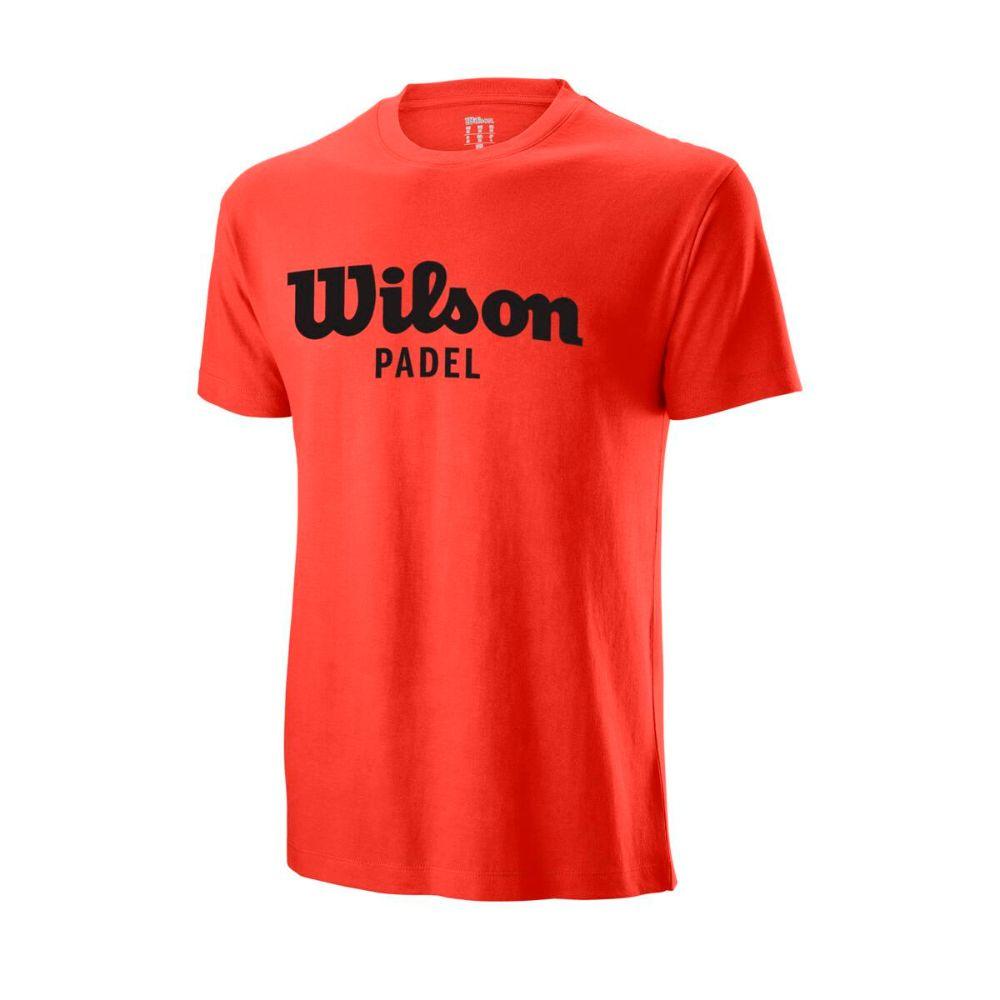Camiseta WILSON PADEL ALGODON NARANJA